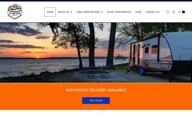 On The Go RV Adventures website