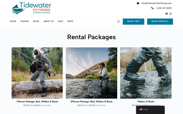 Tidewater Fly Fishing website