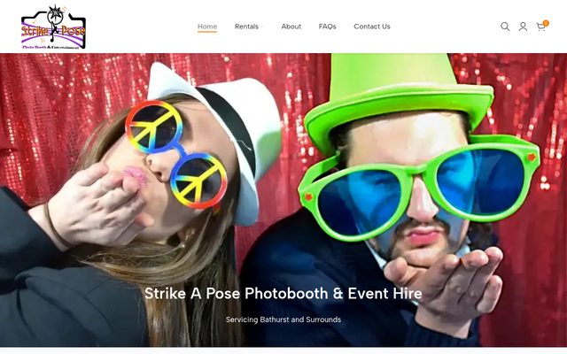 Strike A Pose Photobooth website