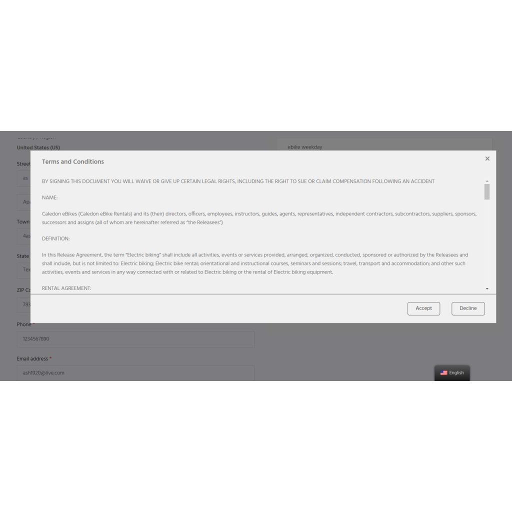 Sign agreements and contracts with automated check boxes