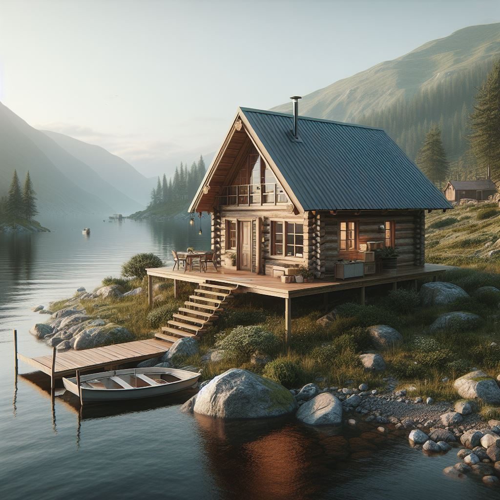 Off-grid cabin rental business