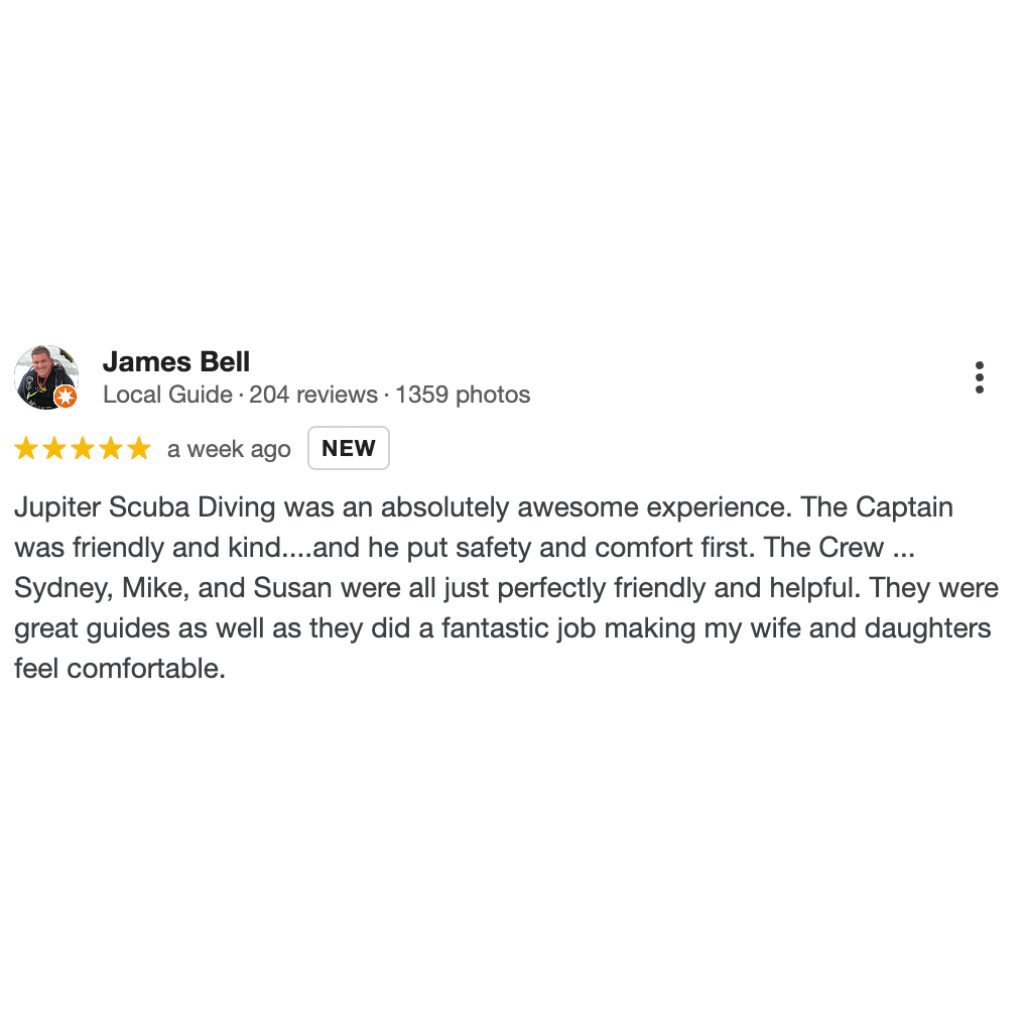 Diving tour review