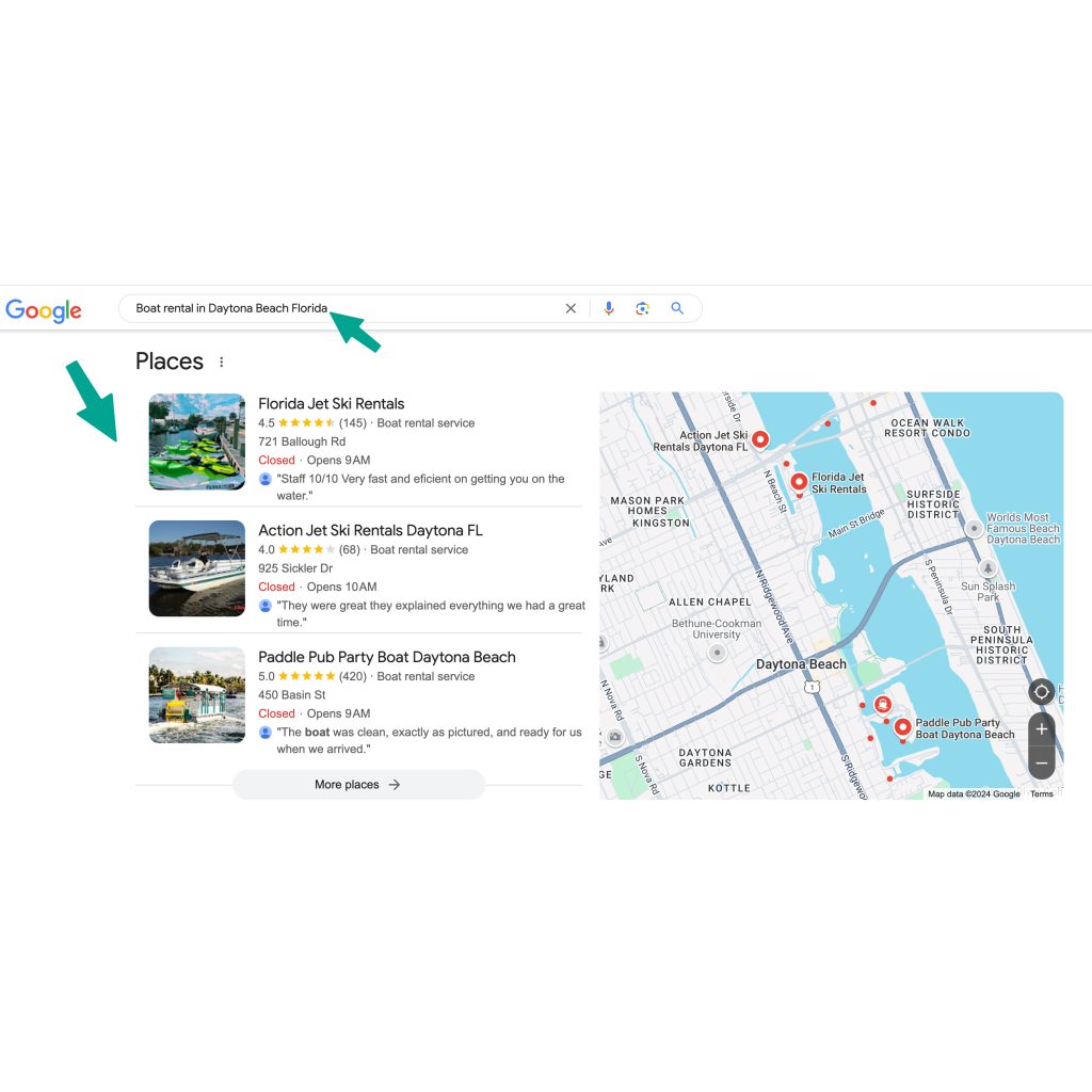 Google Business Profile Page