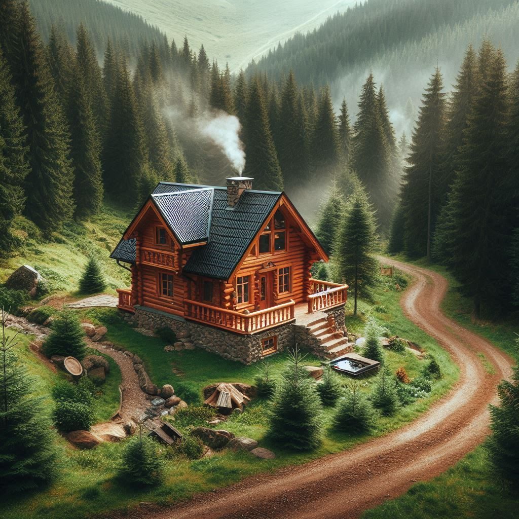 A nice cabin in the woods