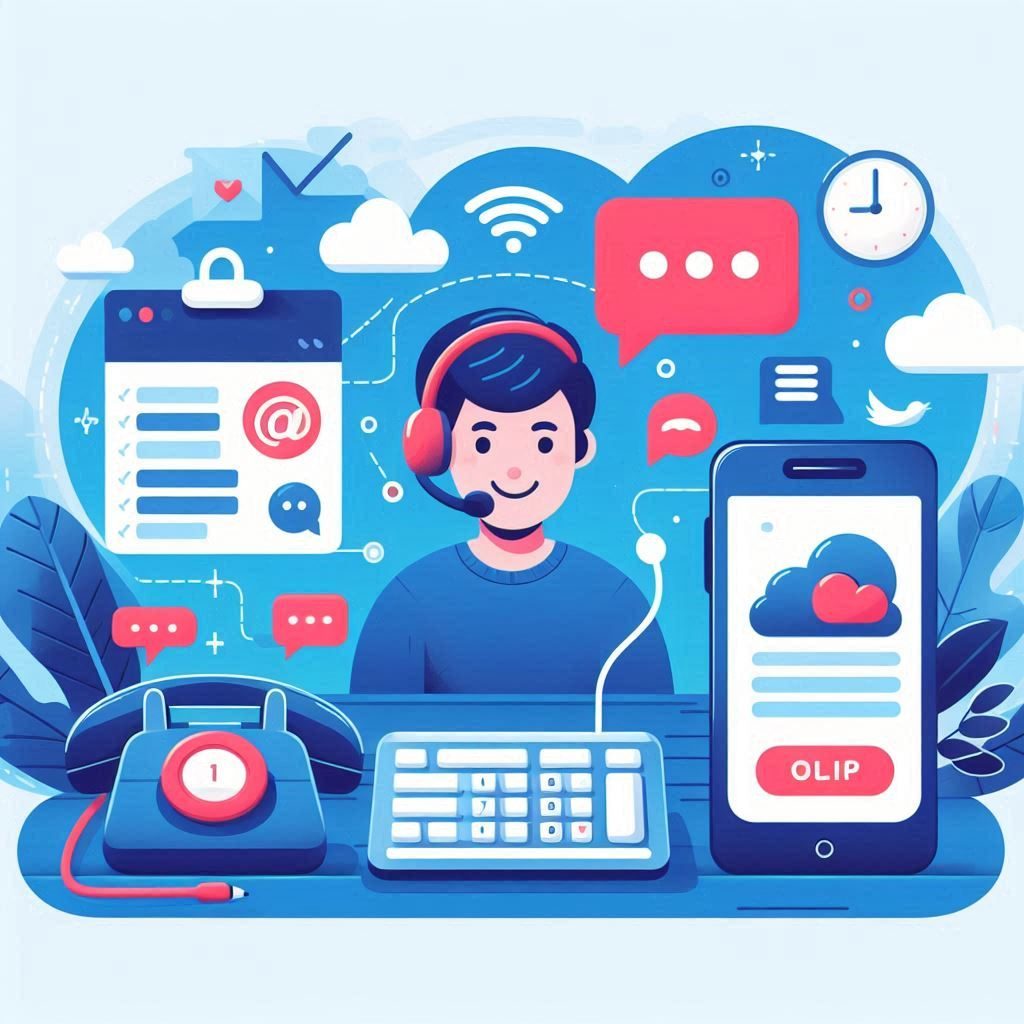 A person surrounded by phone, computer, and a smartphone