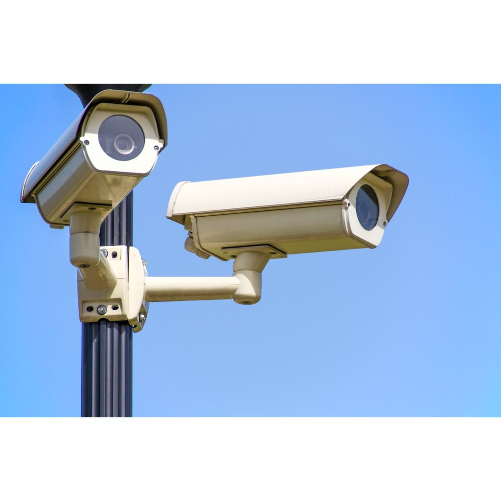 Securing rental equipment with surveillance cameras