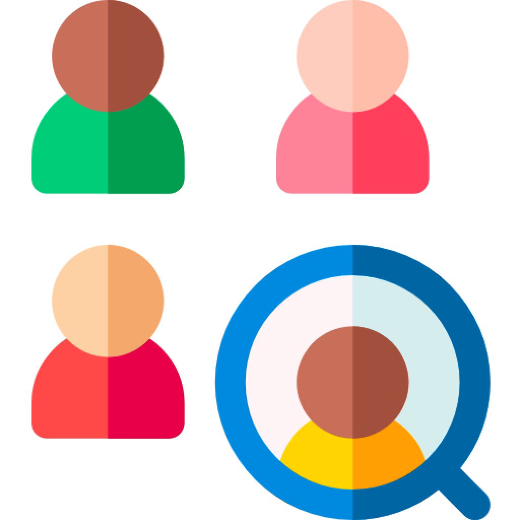 people images with search icon