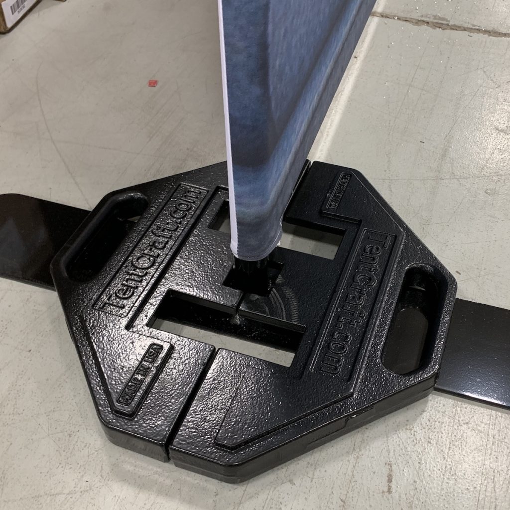 tent leg weight plates